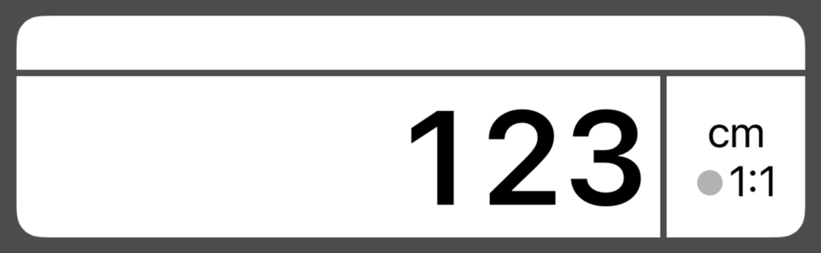 Result display during data entry, with fields for whole number, numerator, and denominator