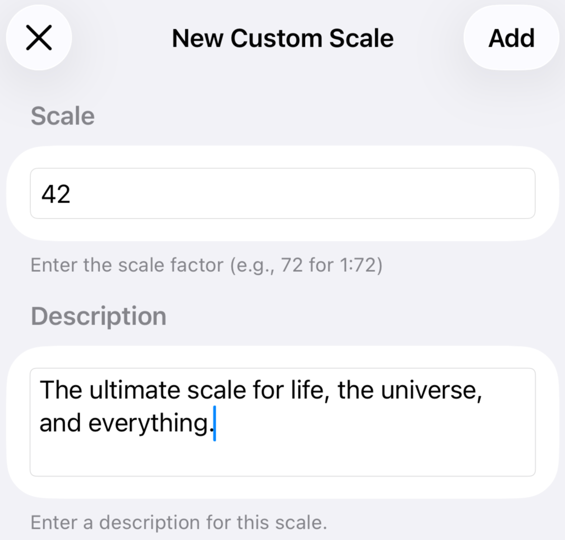 Creating a new custom scale by declaration